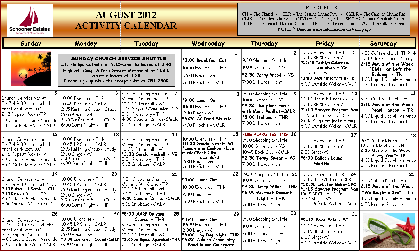 Residential home activities ideas Residential home activities ideas