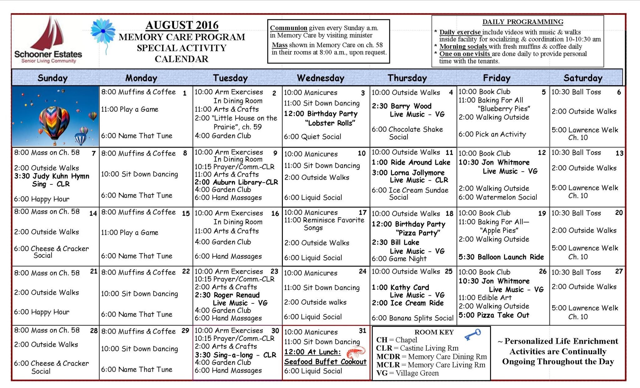Calendar of Events