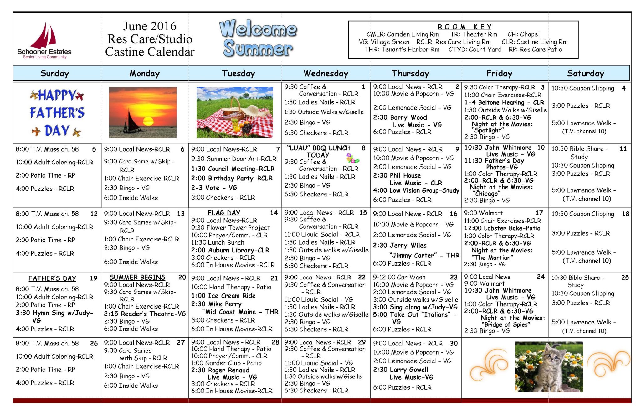 Calendar Of Events