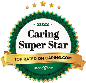 Caring Super Star Badge 2022 - Top Rated on Caring.com