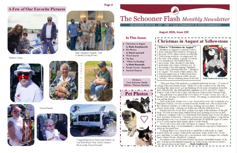 August 2026 Newsletter