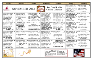 11 November 2013 Res Care Calendar