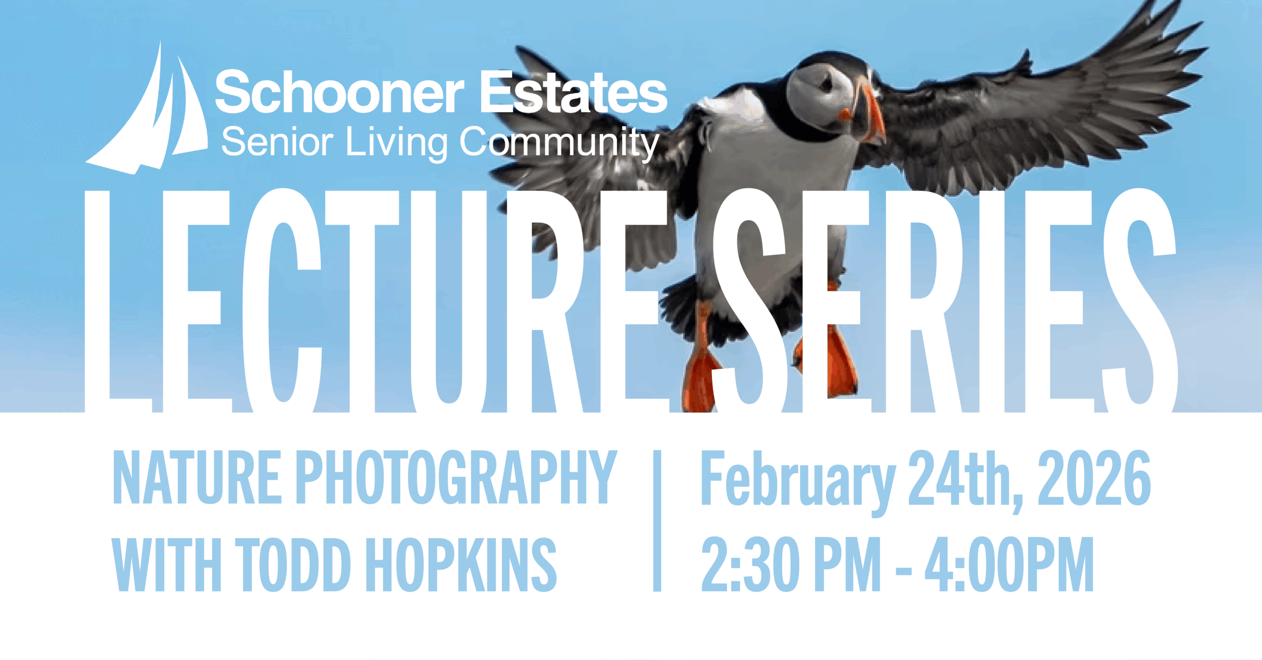 Lecture Series: Nature Photography with Todd Hopkins. February 24th, 2026 from 2:30 PM - 4:00 PM.