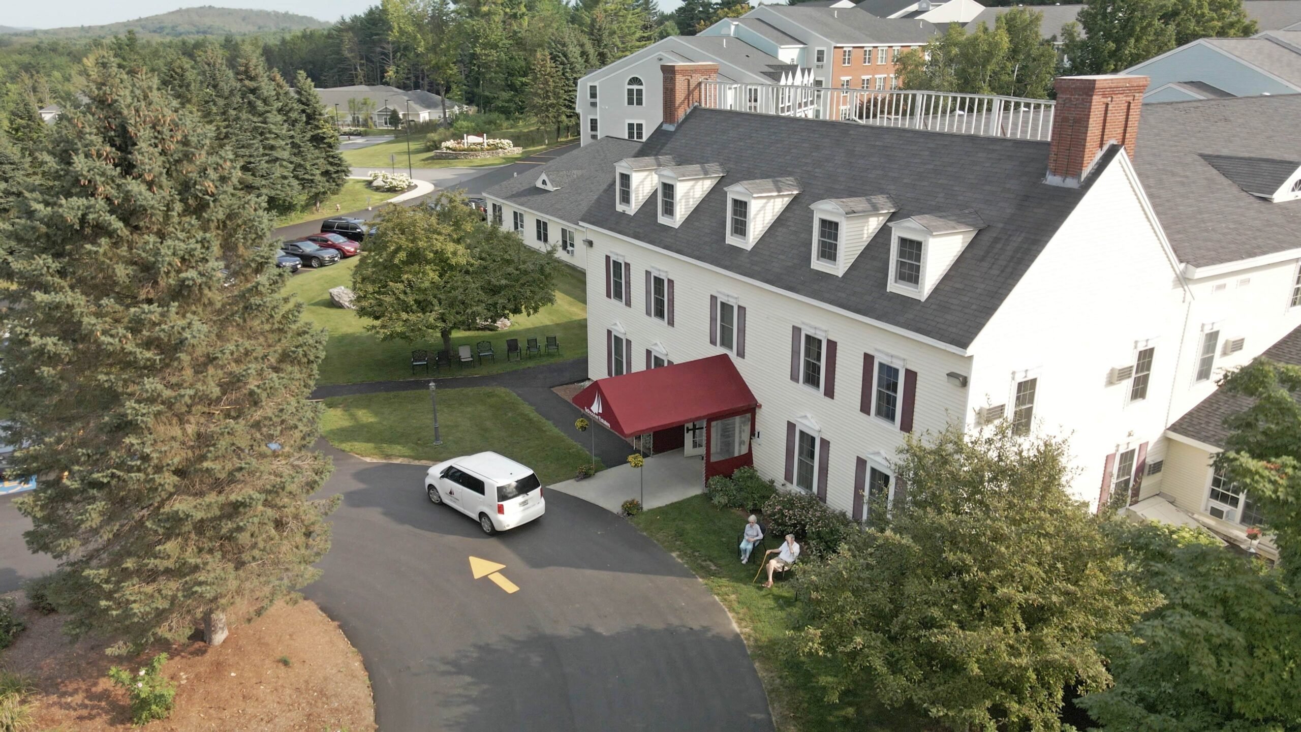 Aerial Image of the Main Entrance at Schooner Estates