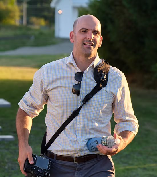 Portrait of Todd Hopkins, photographer. 