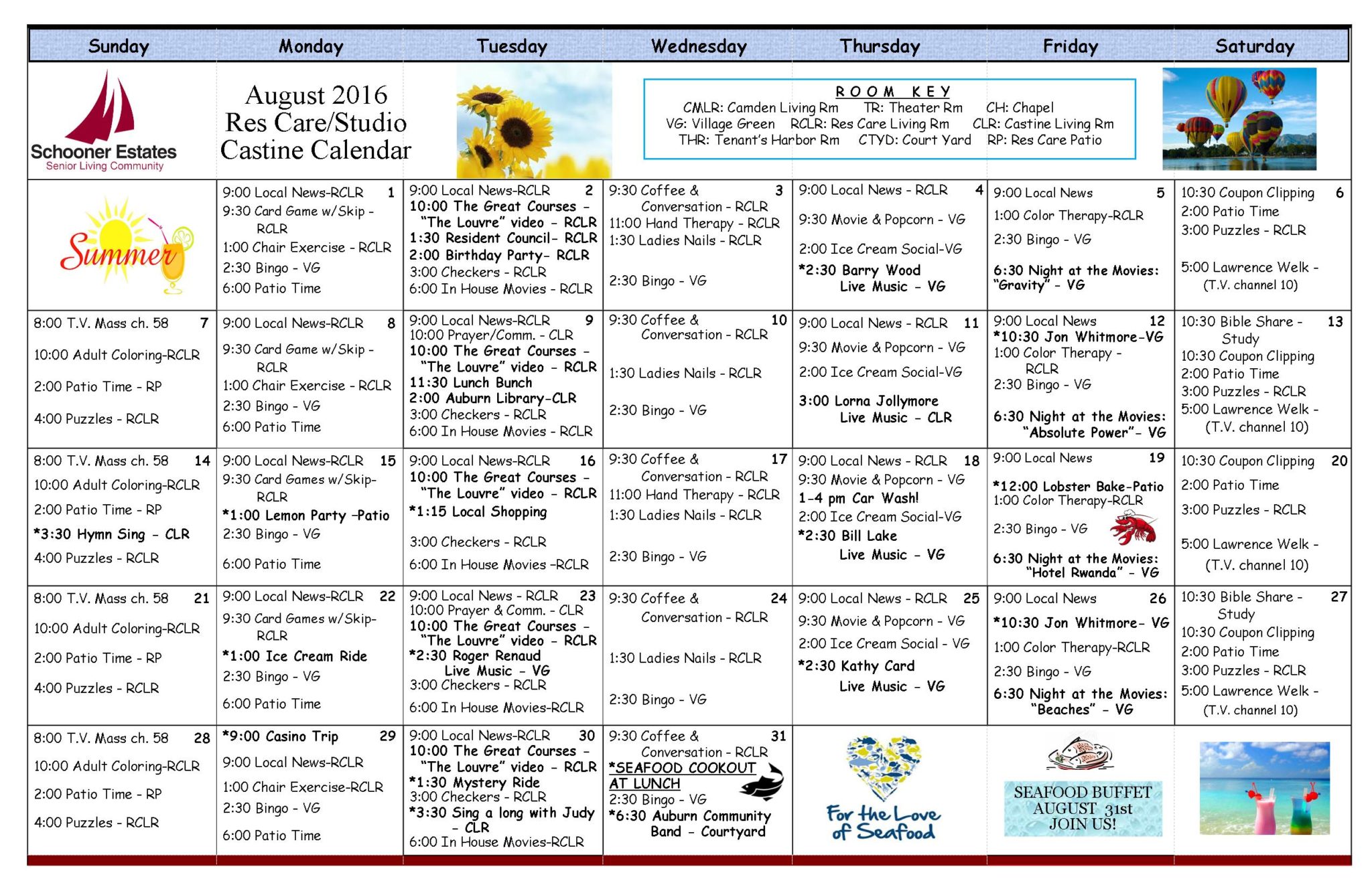 Calendar Of Events