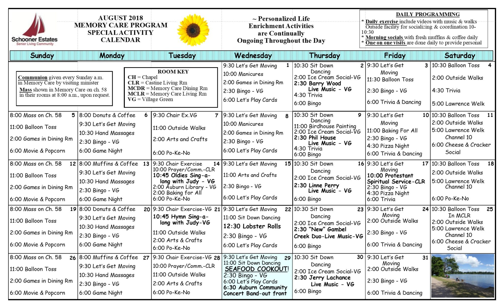 Activity Calendars
