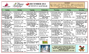 December Camden Calendar