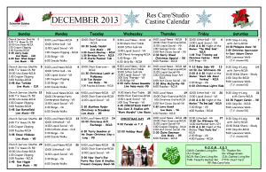 December Castine Calendar