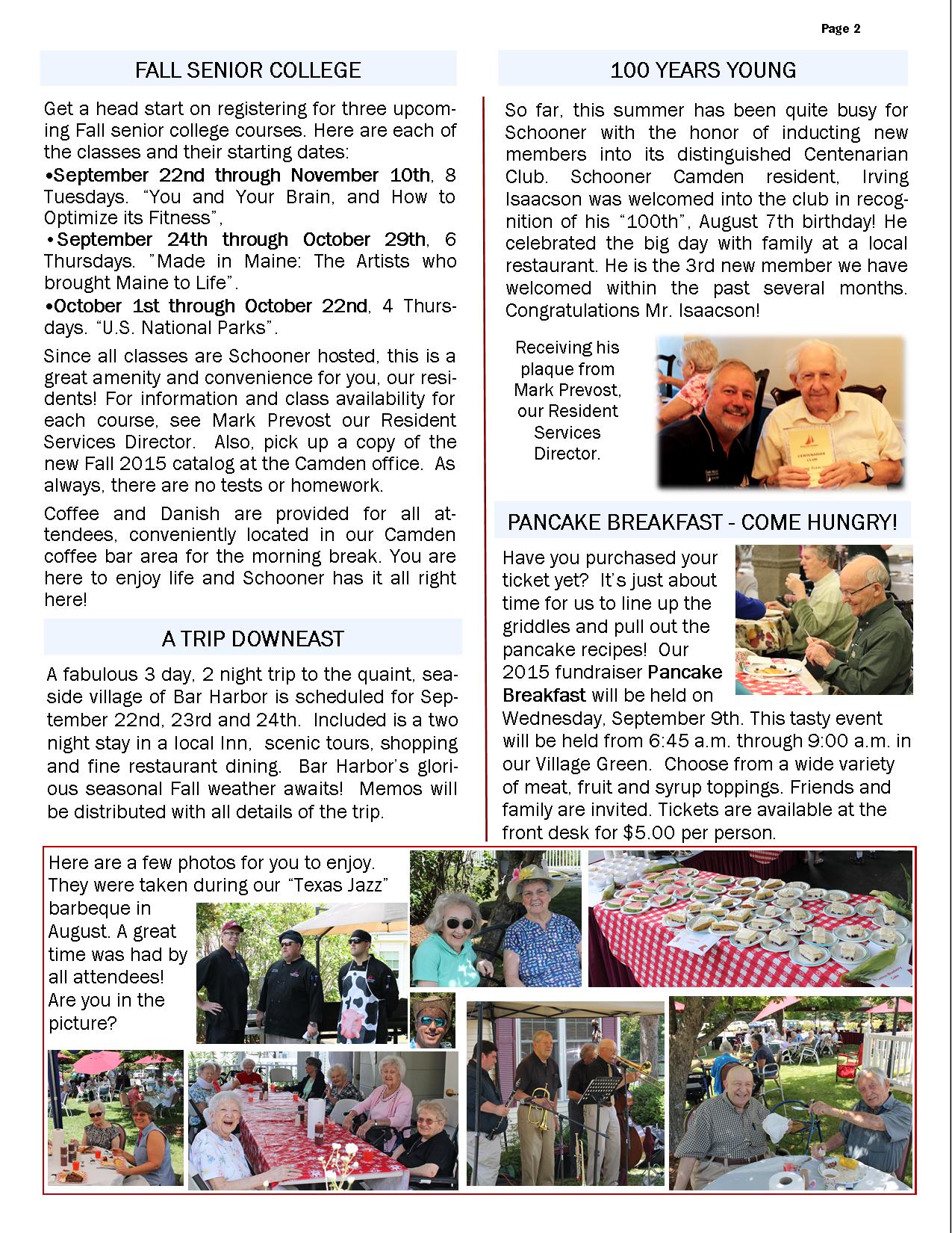September 2015 Flash Newsletter Page 2