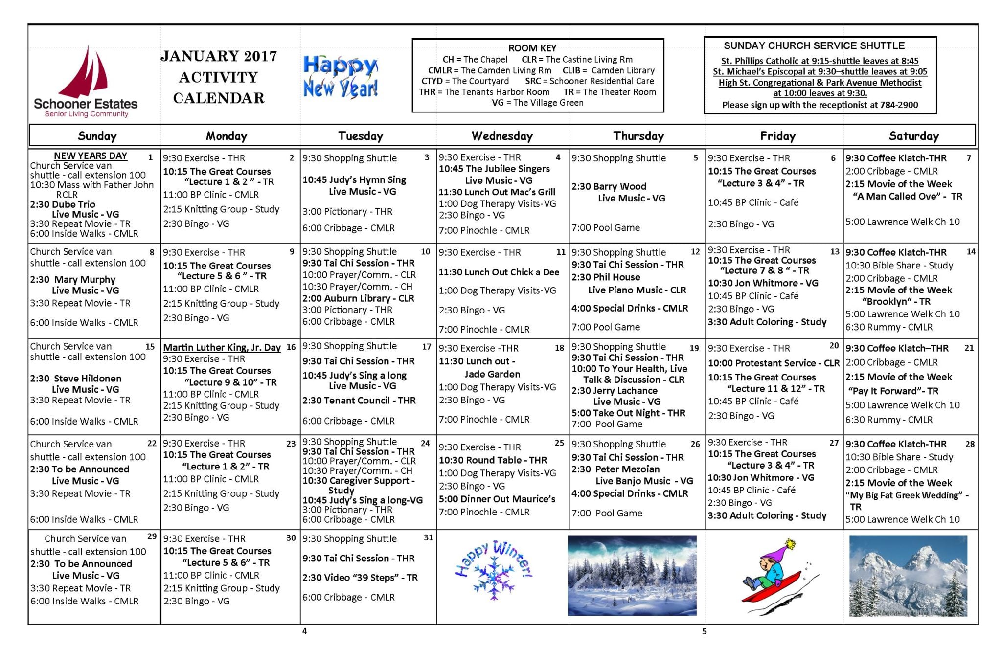 Calendar Of Events